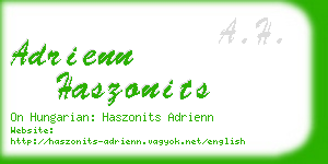 adrienn haszonits business card